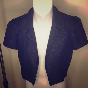 Express Snakeskin Mini Jacket